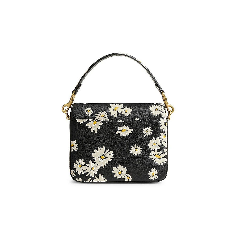 Floral Leather Cassie Crossbody