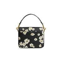 Floral Leather Cassie Crossbody
