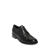 Grand Leather-Blend Cap-Toe Oxford Shoes