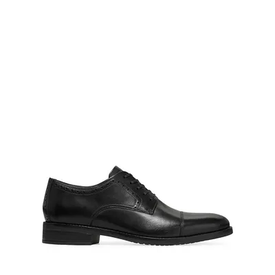 Grand Leather-Blend Cap-Toe Oxford Shoes