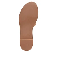 Grand Series Flynn Leather Logo Slide Sandals