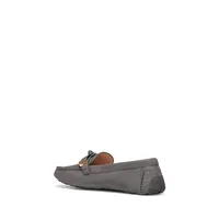 Daily CH Evelyn Bow Driver Suede Driving Loafers