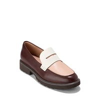 Women's Geneva Leather Penny Loafers