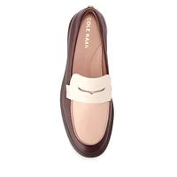 Women's Geneva Leather Penny Loafers