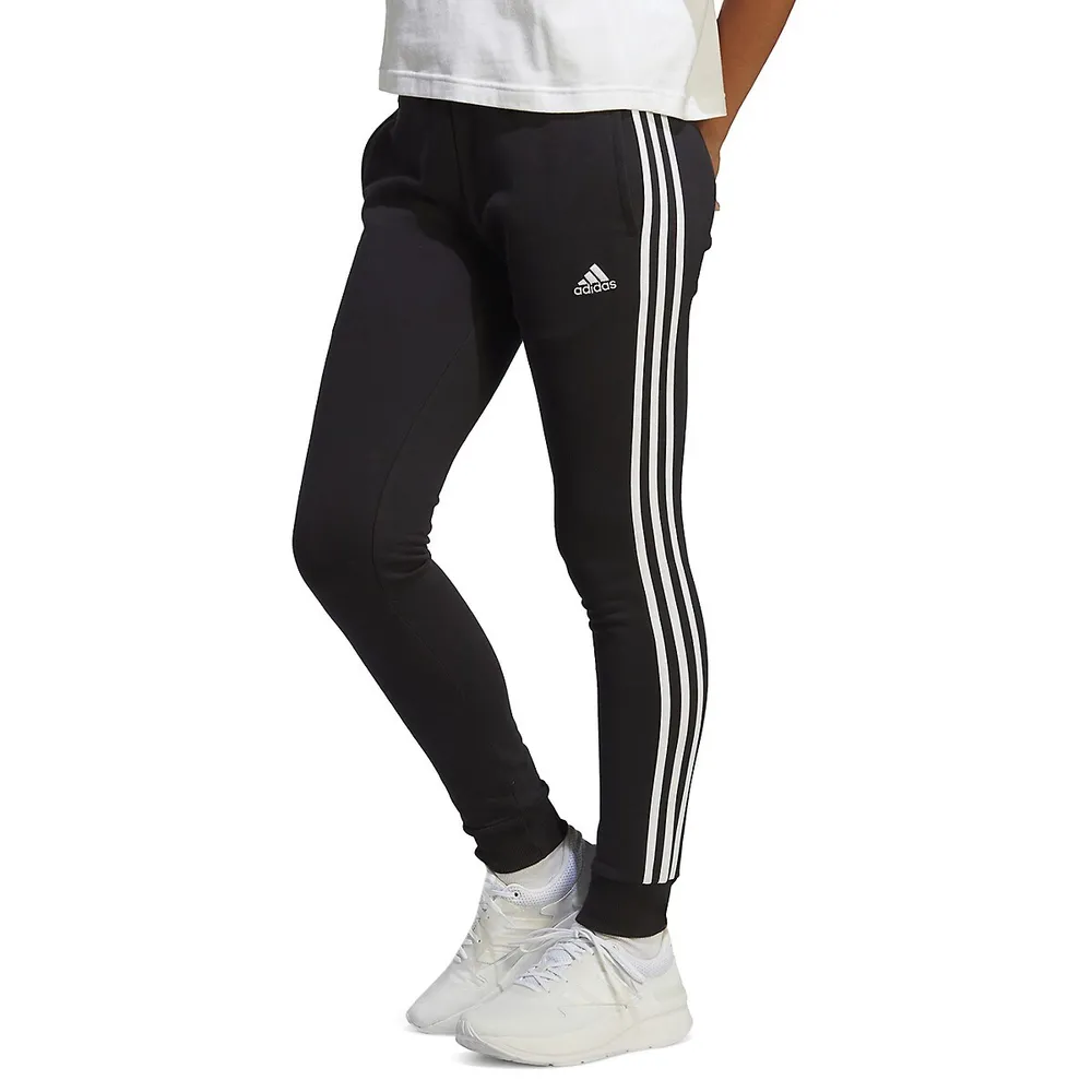 Essentials 3-Stripes French Terry Cuffed Joggers