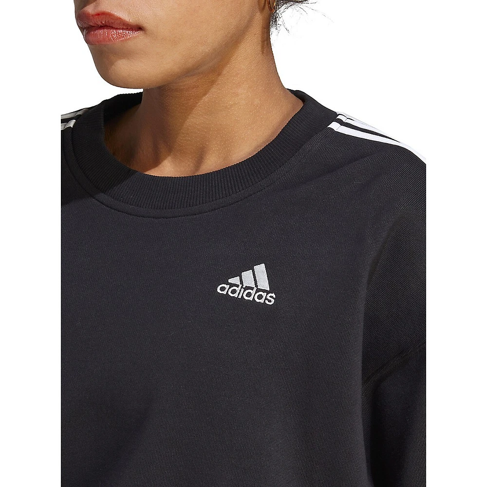 Essentials 3-Stripes Crop Sweatshirt