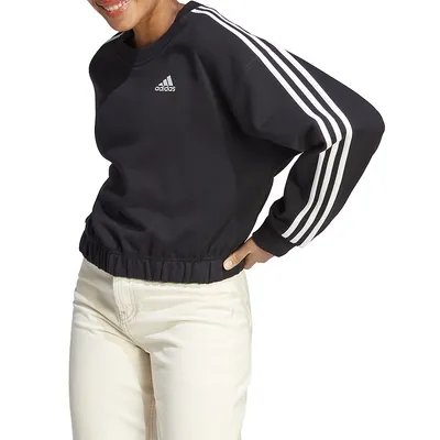 Essentials 3-Stripes Crop Sweatshirt