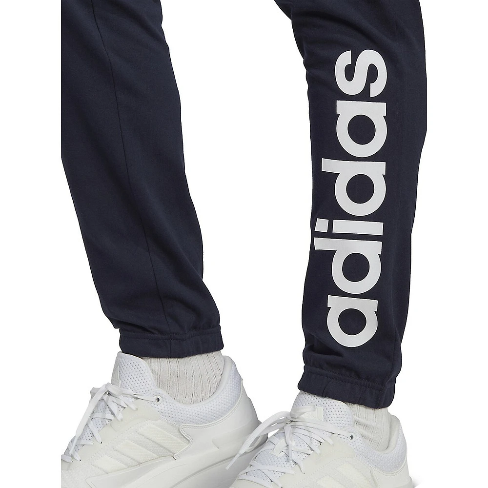 Essentials Single Jersey Tapered Elasticized Cuff Logo Joggers