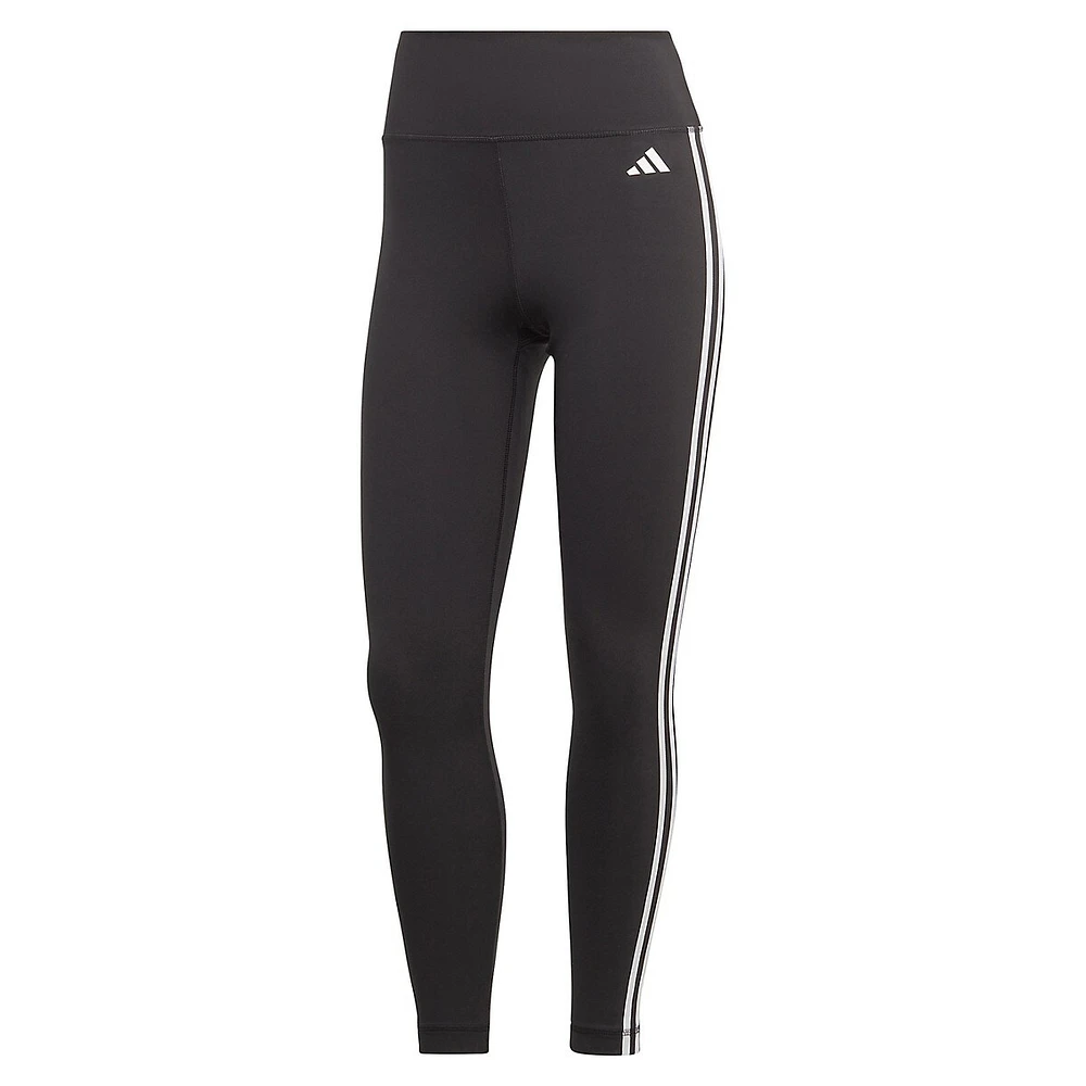 Train Essentials 3-Stripes High-Waisted Ankle Leggings