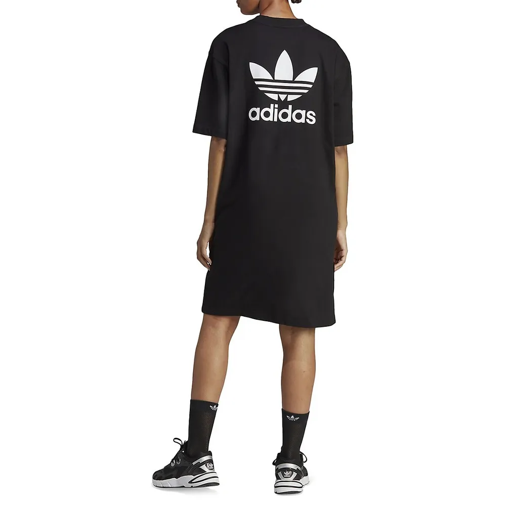 Adidas originals Adicolor Classics Big Trefoil T-Shirt Dress | Scarborough  Town Centre