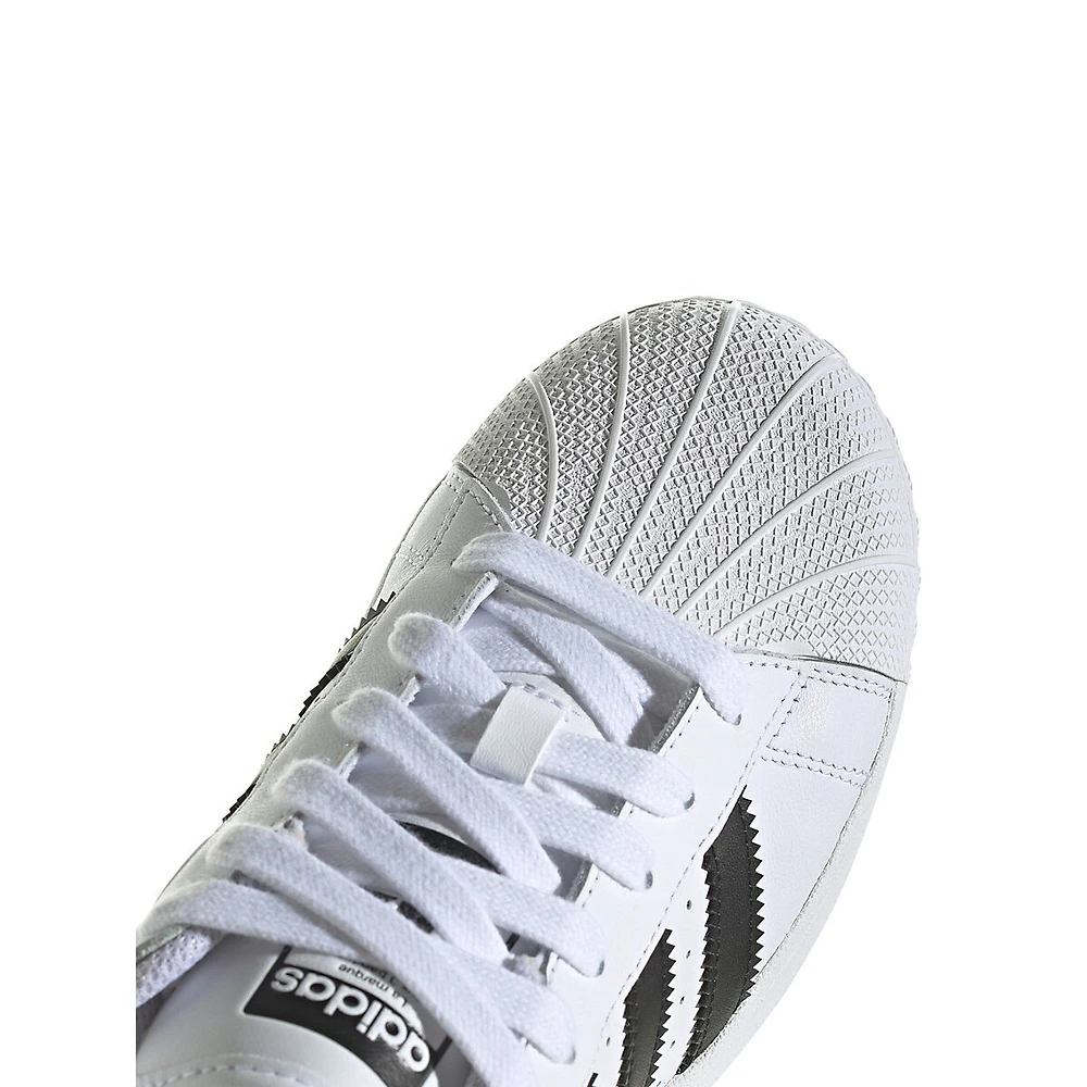 Women's Superstar 3-Stripes Leather Sneakers