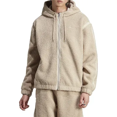 Polar Fleece Hooded Zip Jacket