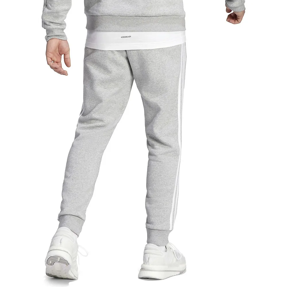 Essentials Fleece 3-Stripes Tapered Cuff Joggers