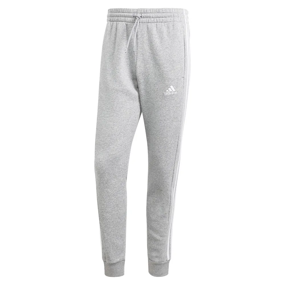 Essentials Fleece 3-Stripes Tapered Cuff Joggers