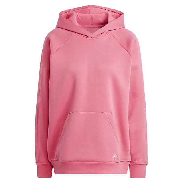 adidas ALL SZN Fleece Boyfriend Hoodie (Plus Size) - Beige