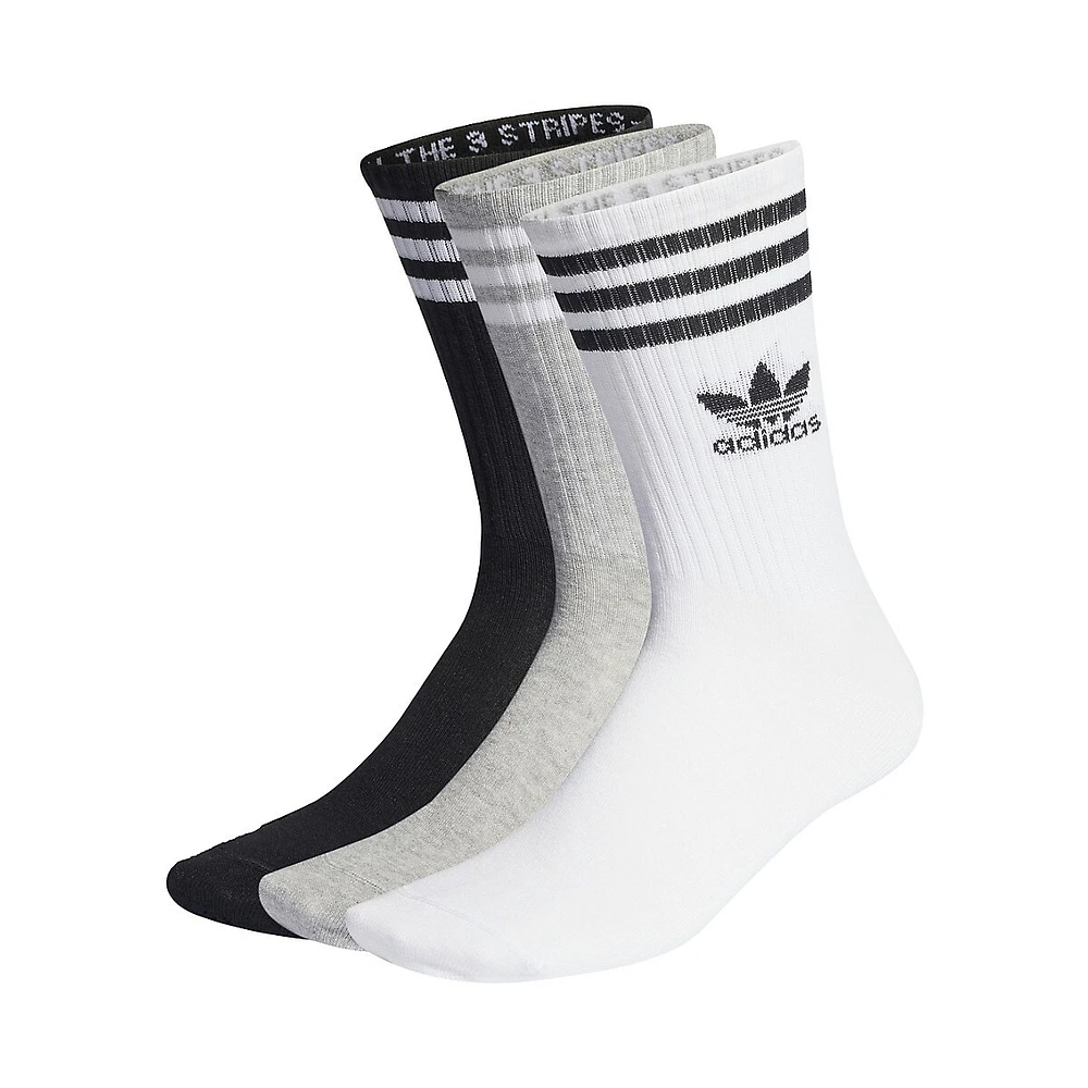Chaussettes mi-mollet pour homme, trois paires