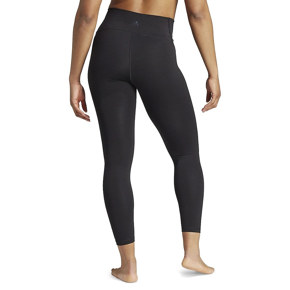 Yoga Studio Luxe Crossover Waistband Ankle Leggings