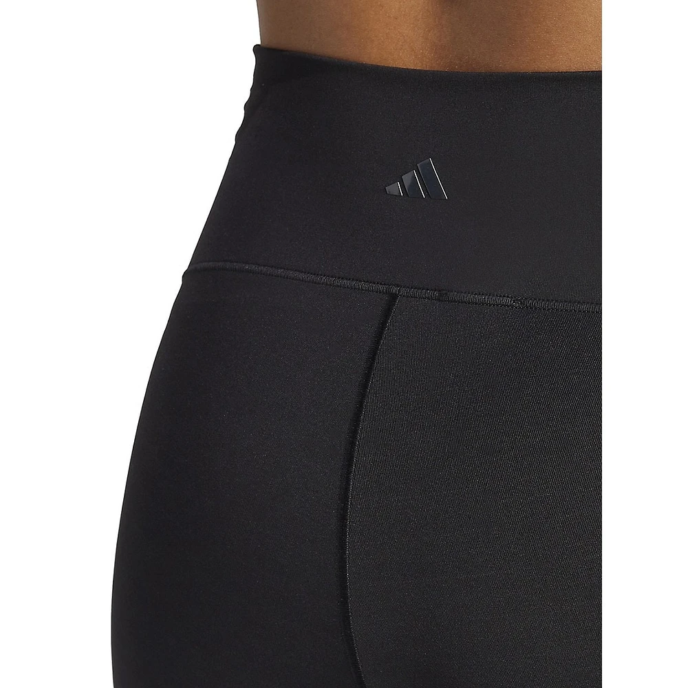 Yoga Studio Luxe Crossover Waistband Ankle Leggings