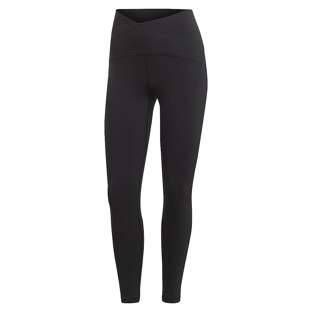 Yoga Studio Luxe Crossover Waistband Ankle Leggings