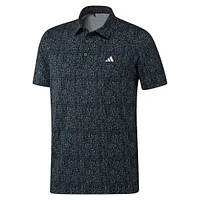 PrimeGreen Power Grid-Print Polo Shirt