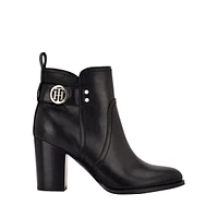 Daciee Monogram-Strap Ankle Boots