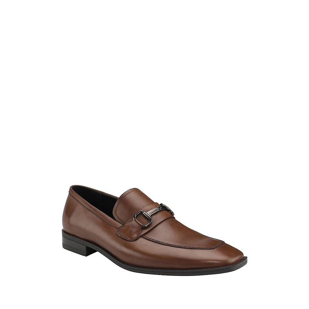 Malcome2 Hardware Bit Leather Loafers