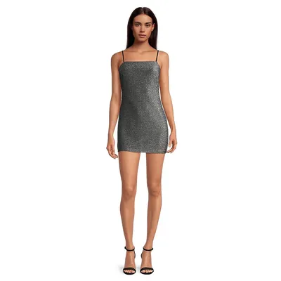 Sparkle Mini Slip Dress