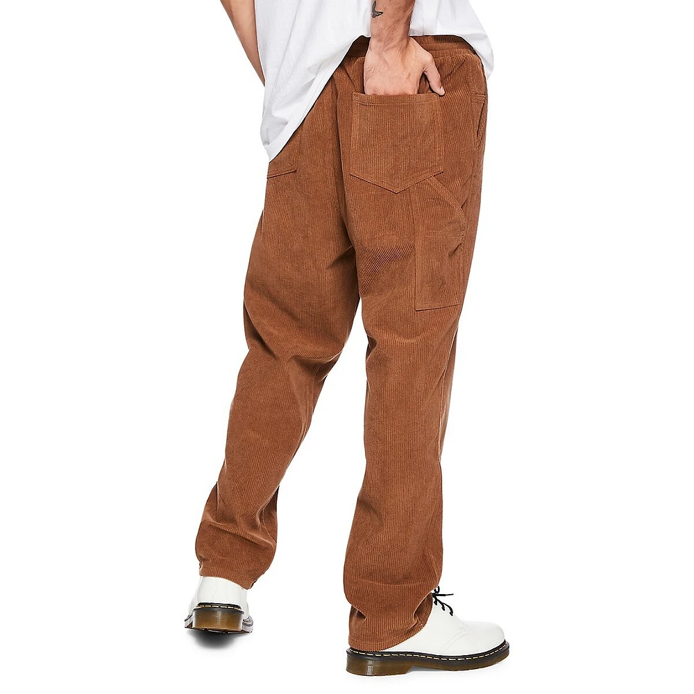 Pull-On Corduroy Utility Pants