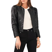 Quilted Puff-Sleeve Jacket