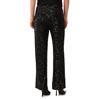 Flared Sequin Pants