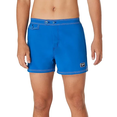 Short de bain uni rétro style beachsider Active Rec