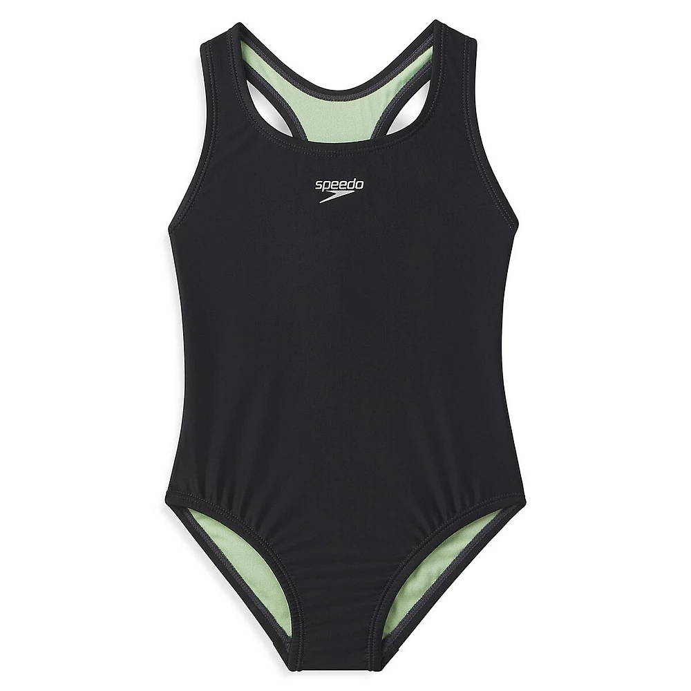 Maillot de bain une pièce à dos nageur Active Rec pour fillette