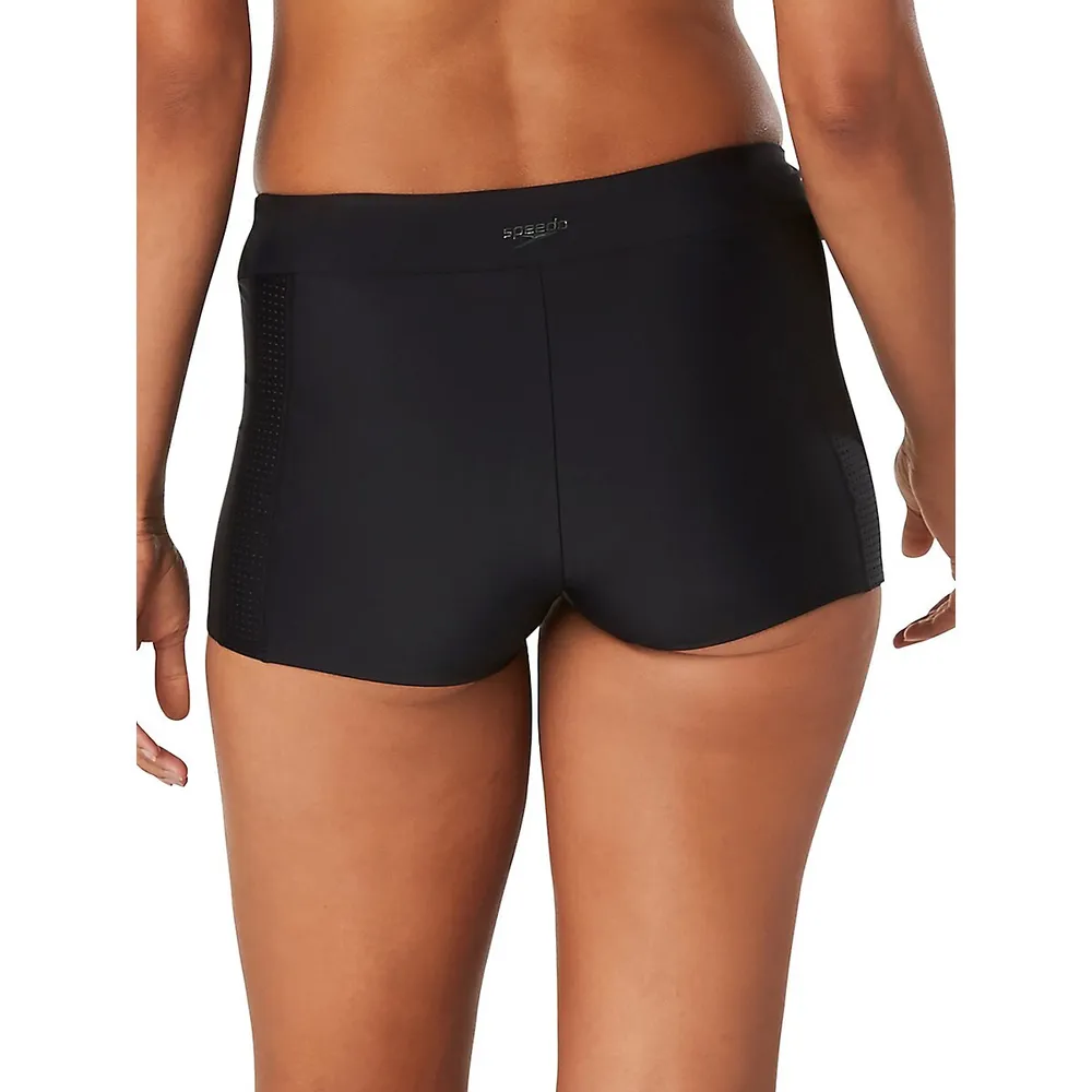 Quantum Sheen Boyshort Swim Bottoms