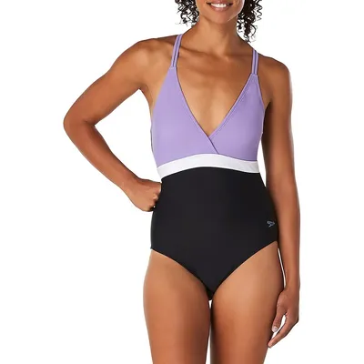 Adjustable Crossback One-Piece Swimsuit