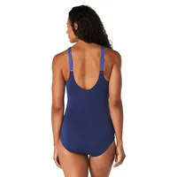 One-Piece Banded Colourblock Swimsuit
