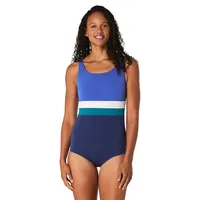 One-Piece Banded Colourblock Swimsuit