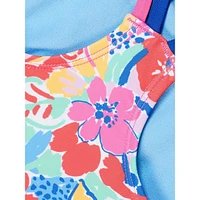 Girl's Printed Strappy One-Piece Swimsuit