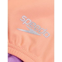 Girl's Solid Propel Back One-Piece Swimsuit