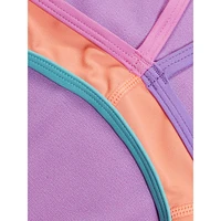 Girl's Solid Propel Back One-Piece Swimsuit