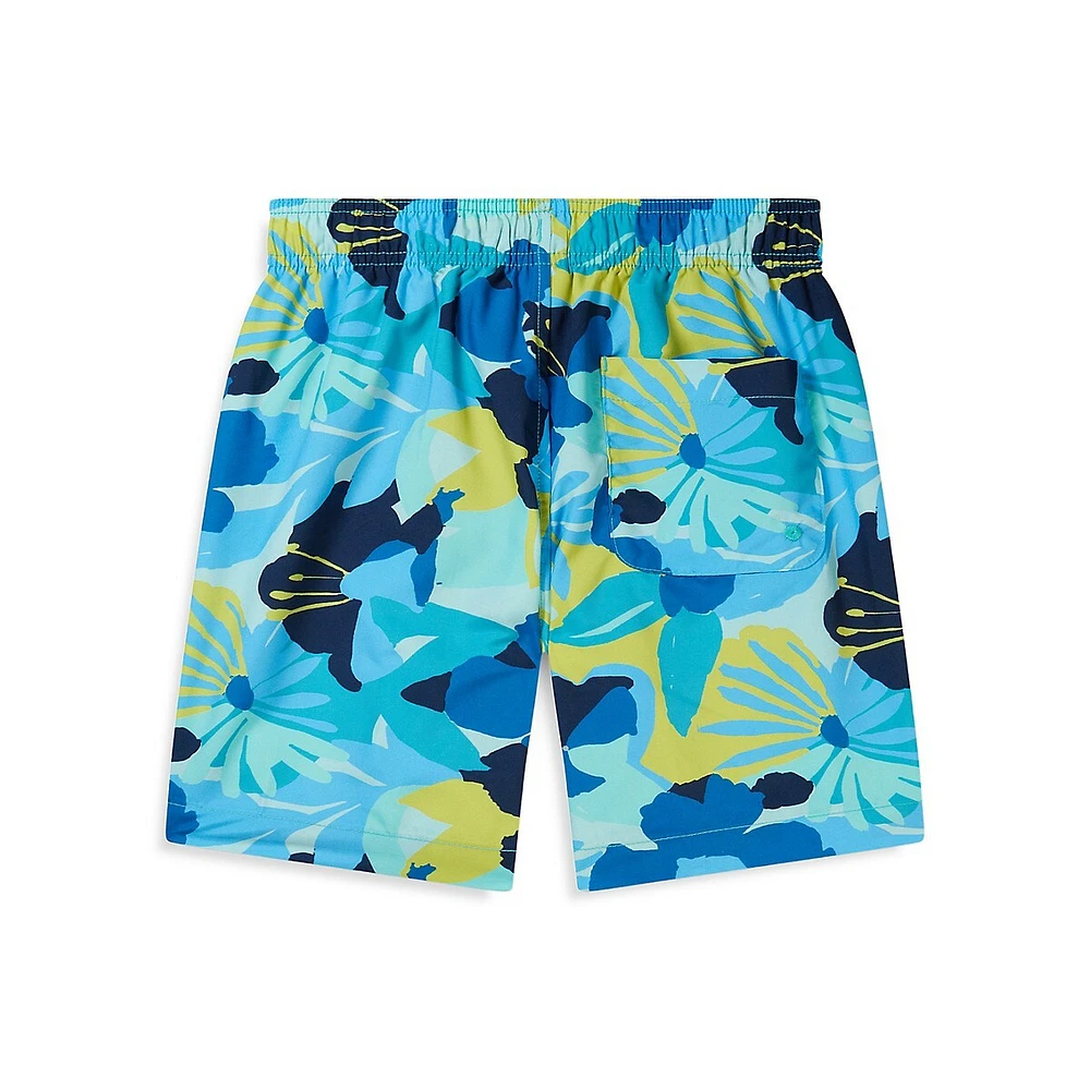 Boy's Printed Redondo Swim Volley Shorts