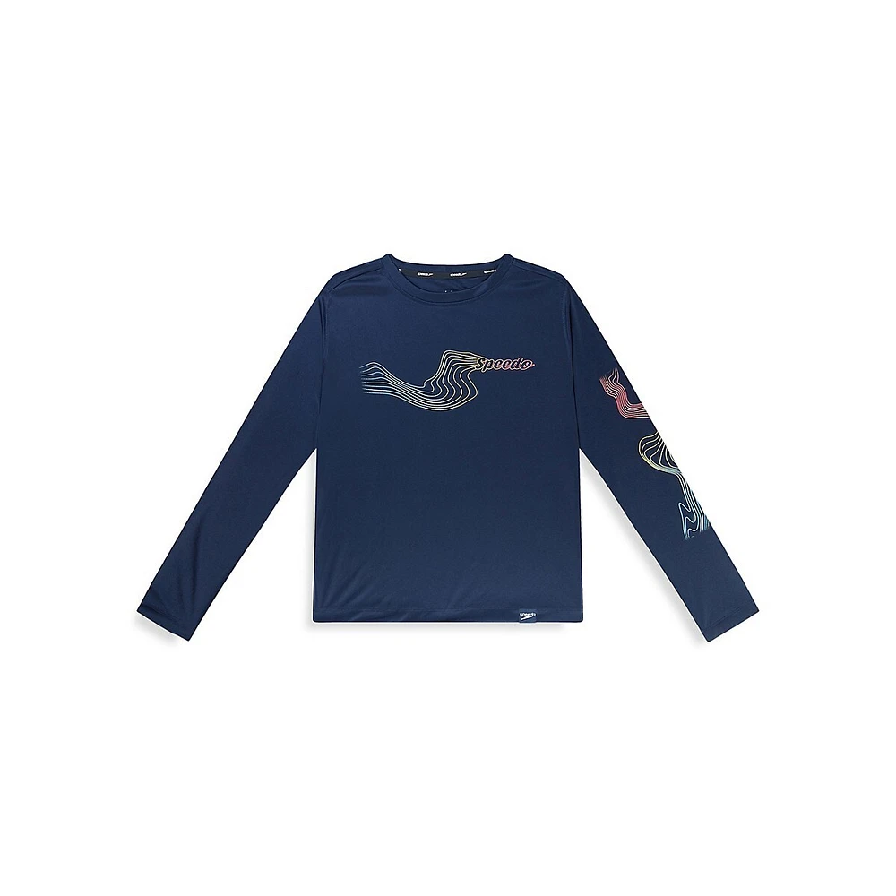 Boy's Long-Sleeve Graphic Rashguard