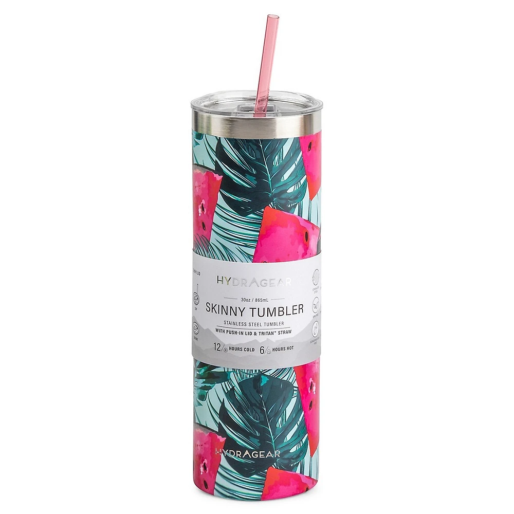 Hydragear 30-Oz Watermelon Fruit Skinny Tumbler