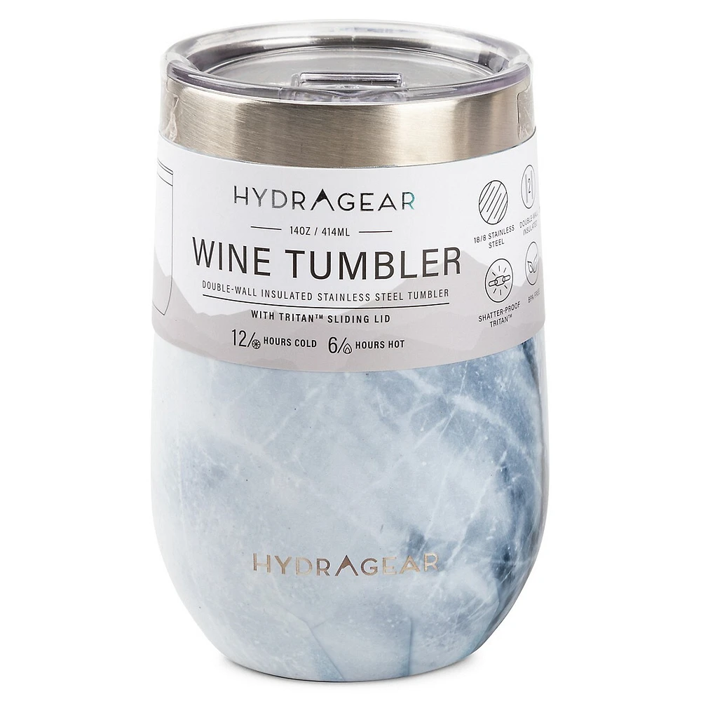 Hydragear 14-Oz Marble Wine Tumbler