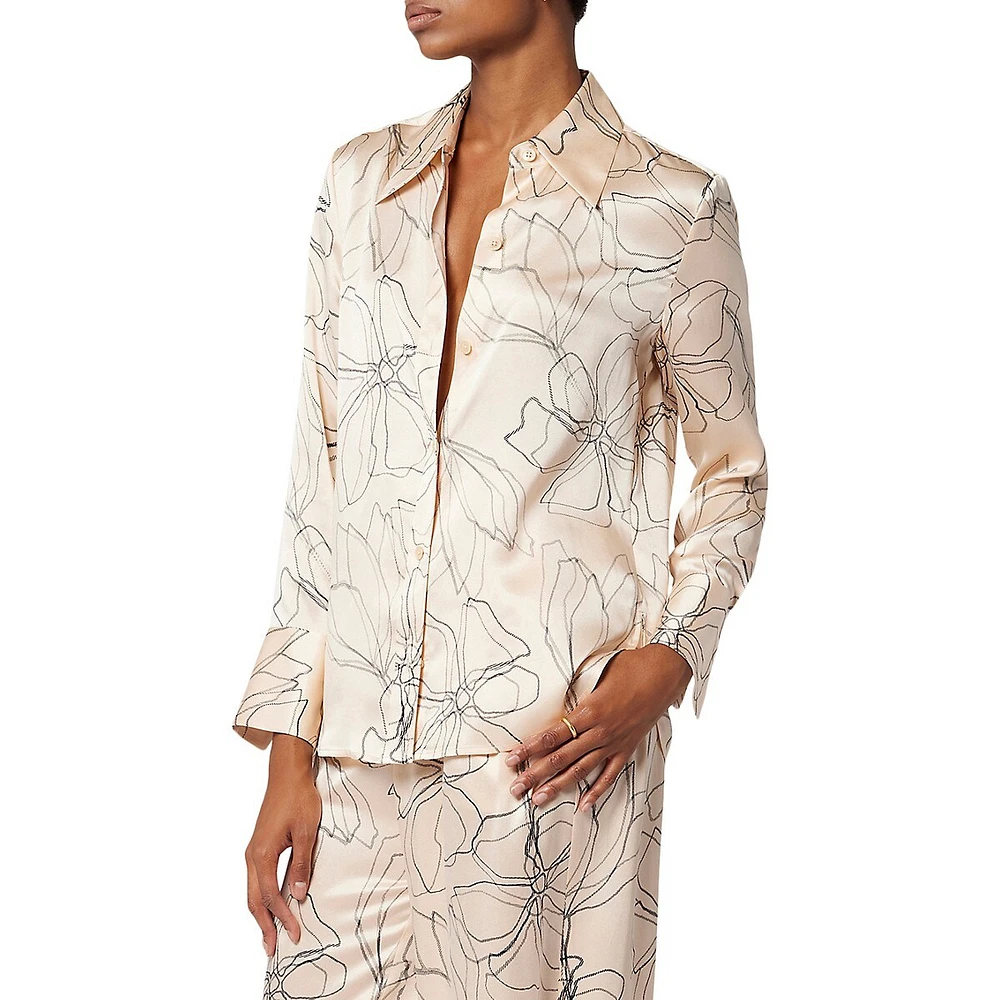 Leona Silk Satin Shirt