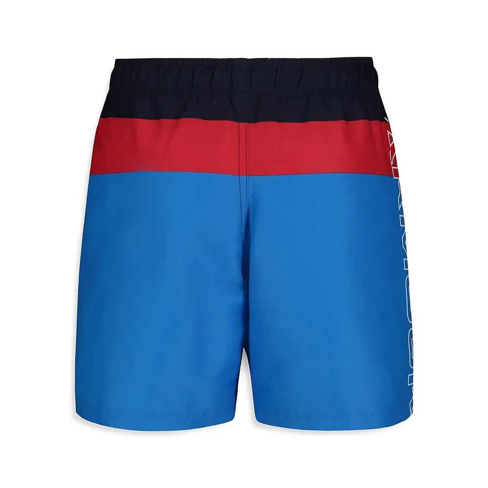 Boy's Tri-Block Volley Shorts