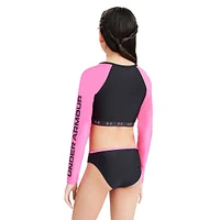 Ensemble maillot dermoprotecteur et culotte de bikini pour fille, deux pièces