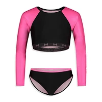 Ensemble maillot dermoprotecteur et culotte de bikini pour fille, deux pièces