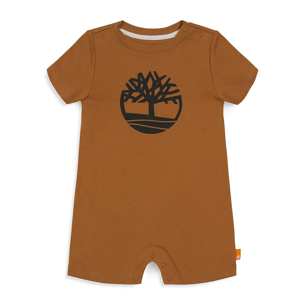 Baby Boy's Logo-Print Rompers