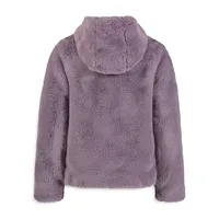 Little Girl's UA Cozy Faux Fur Hooded Jacket