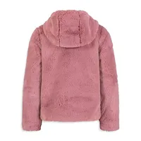 Little Girls UA Cozy Faux Fur Hooded Jacket